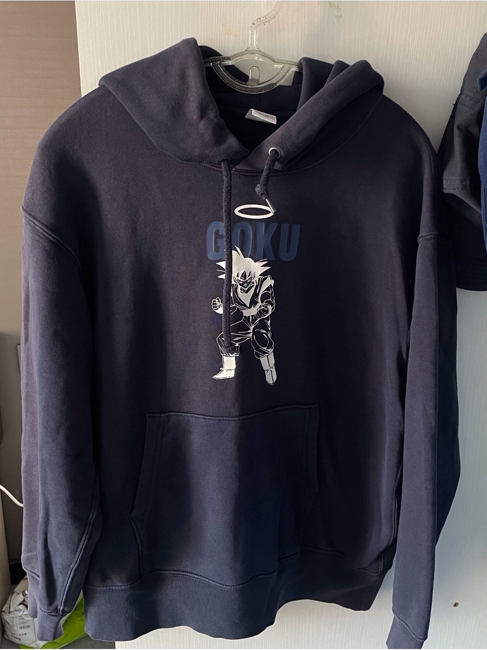 Uniqlo Navy Goku Graphic Pullover Hoodie